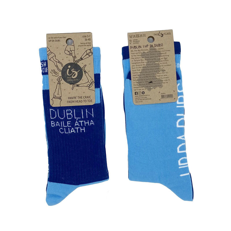 Irish Socksciety Dublin Up Da Dubs Socks